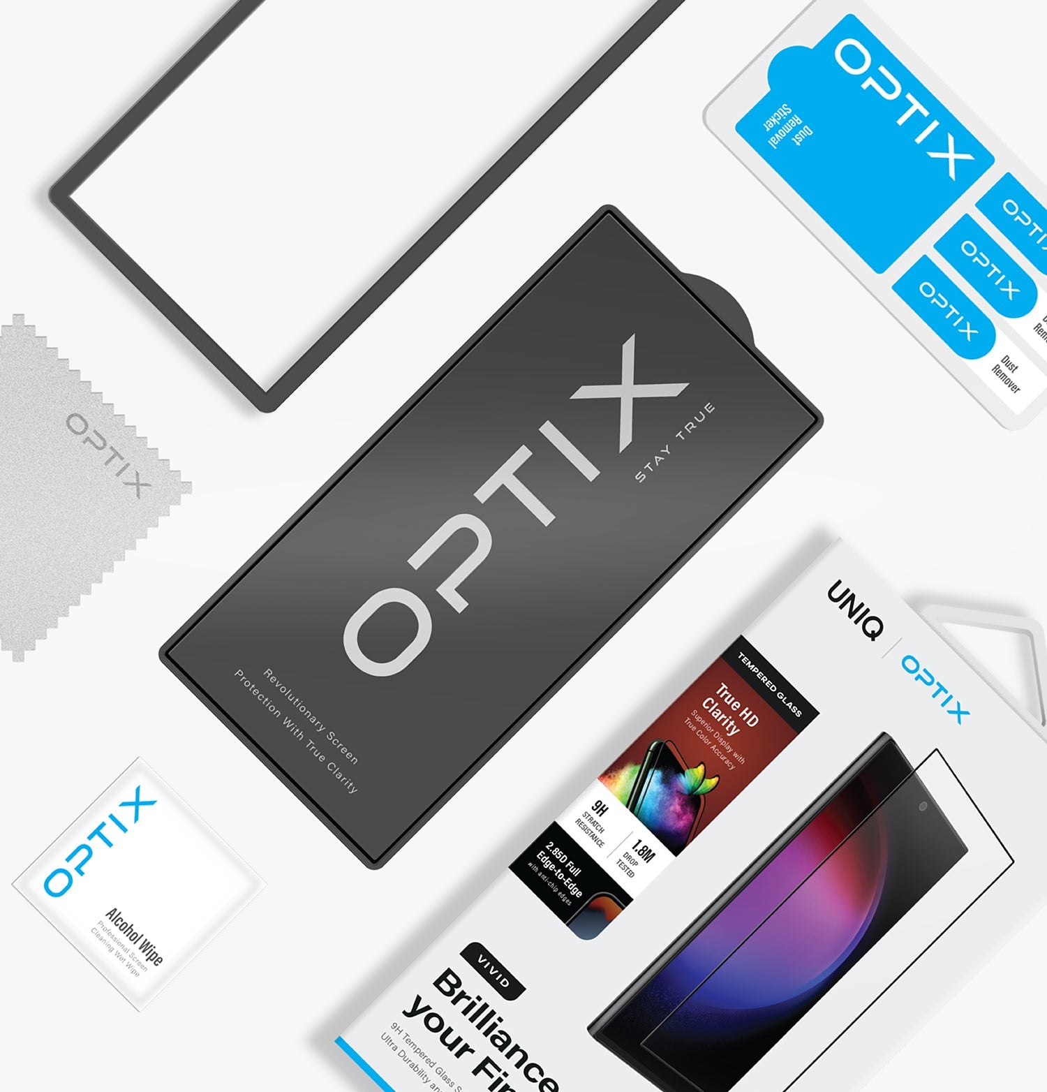 Optix Vivid Canlı Görüntü Temperli Cam Ekran Koruyucu