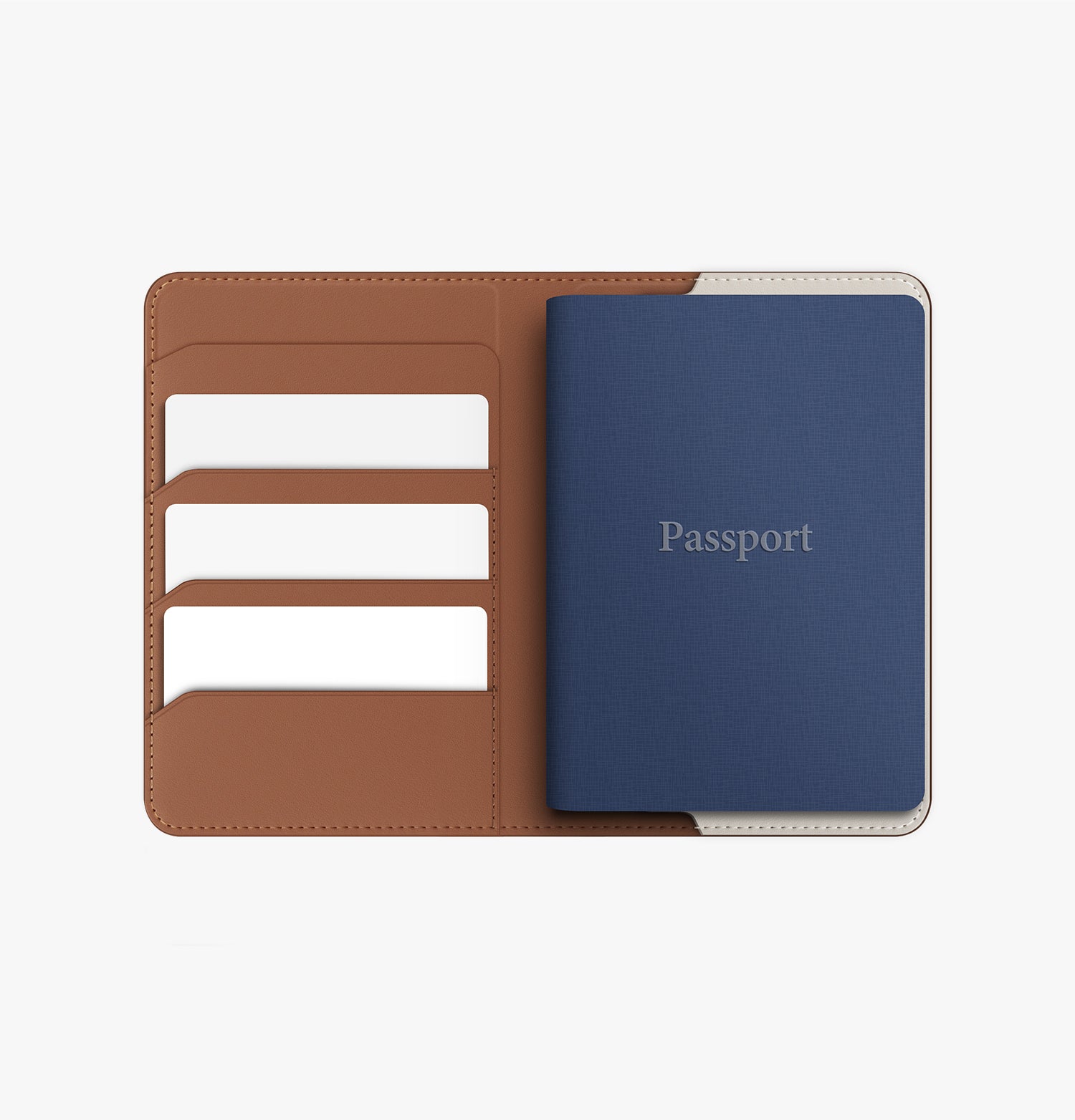 Belmont Apple Bul Özellikli Vegan Deri Passport Kılıfı