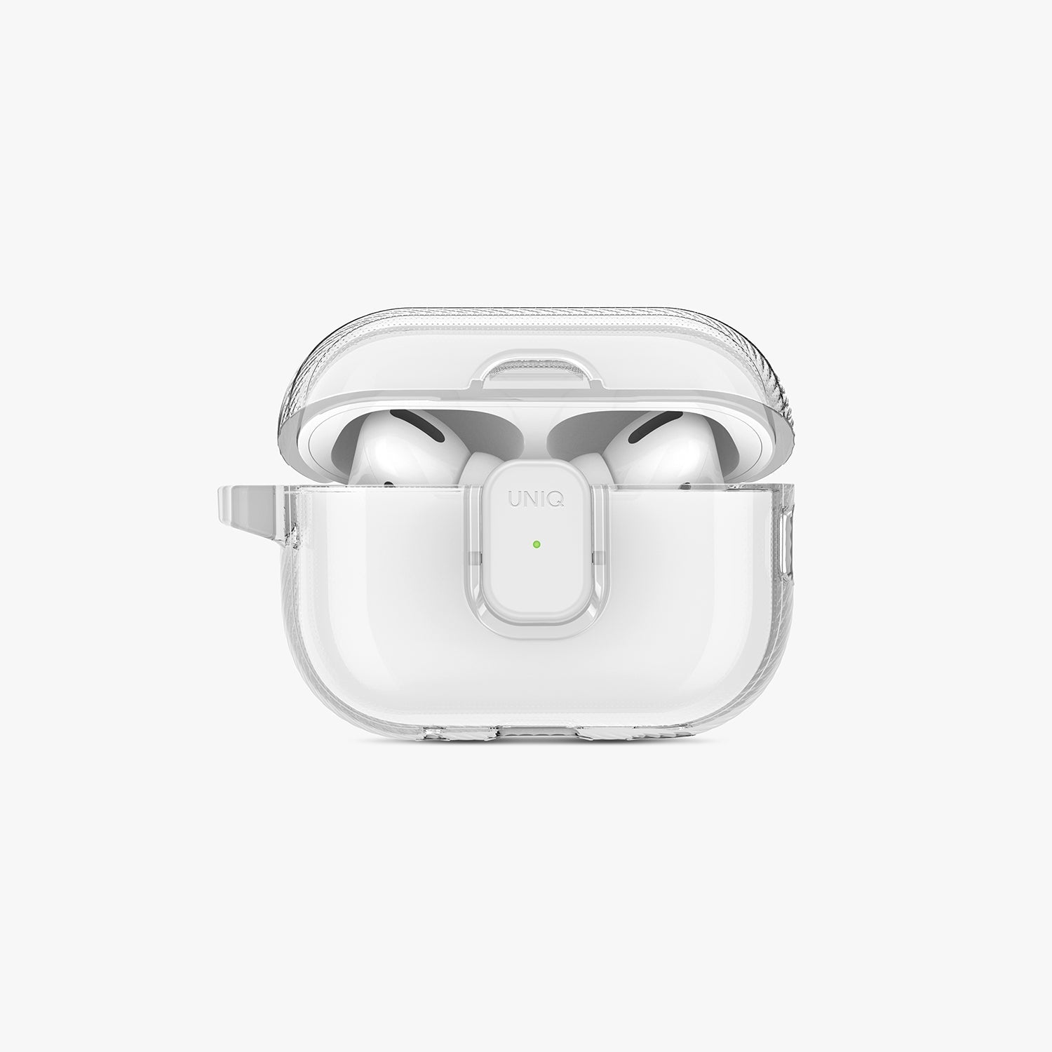 Glase Pro Ultra Şeffaf Mıknatıslı Kapamalı AirPods Kılıfı