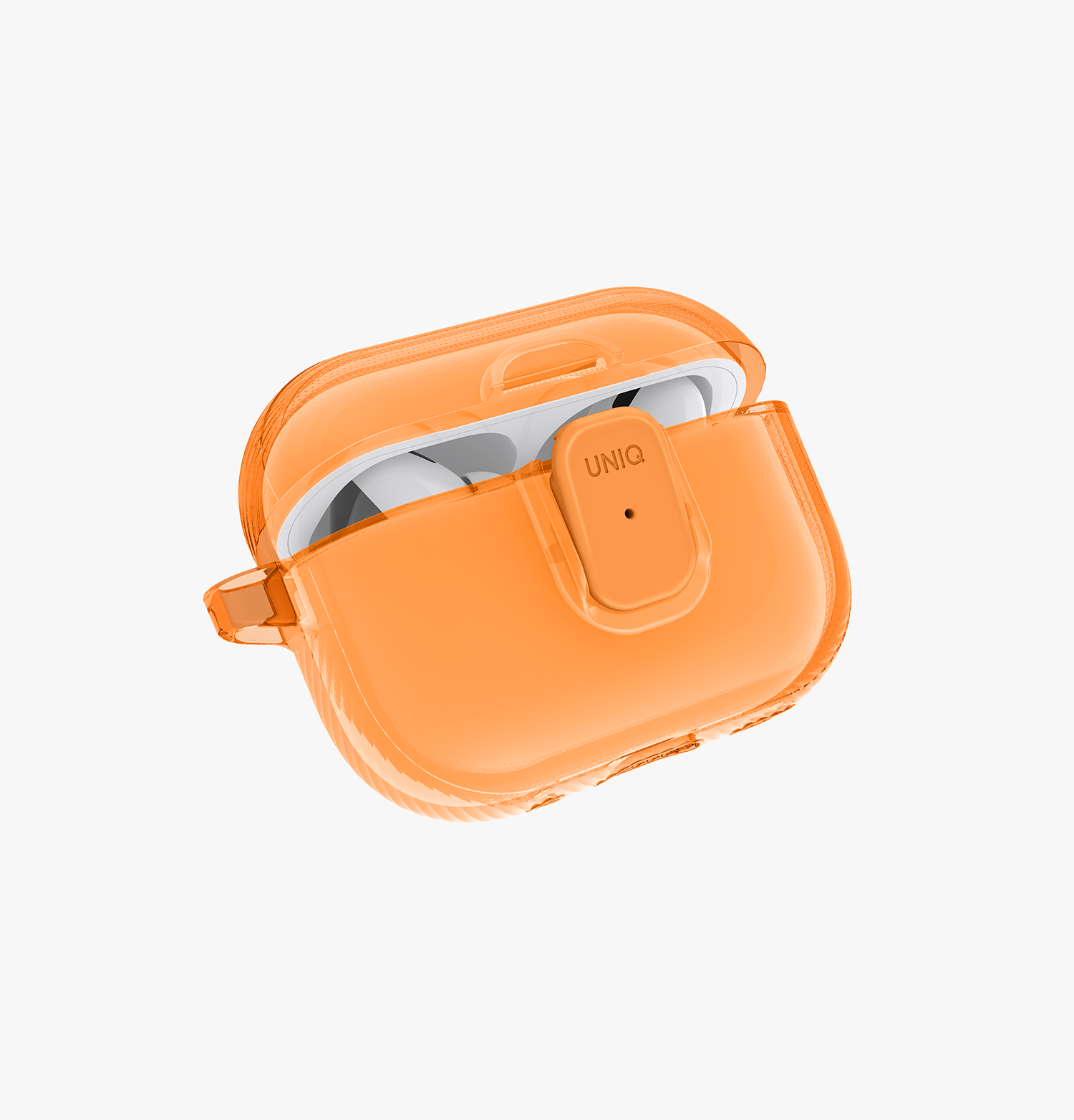 Glase Pro Ultra Şeffaf Mıknatıslı Kapamalı AirPods Kılıfı