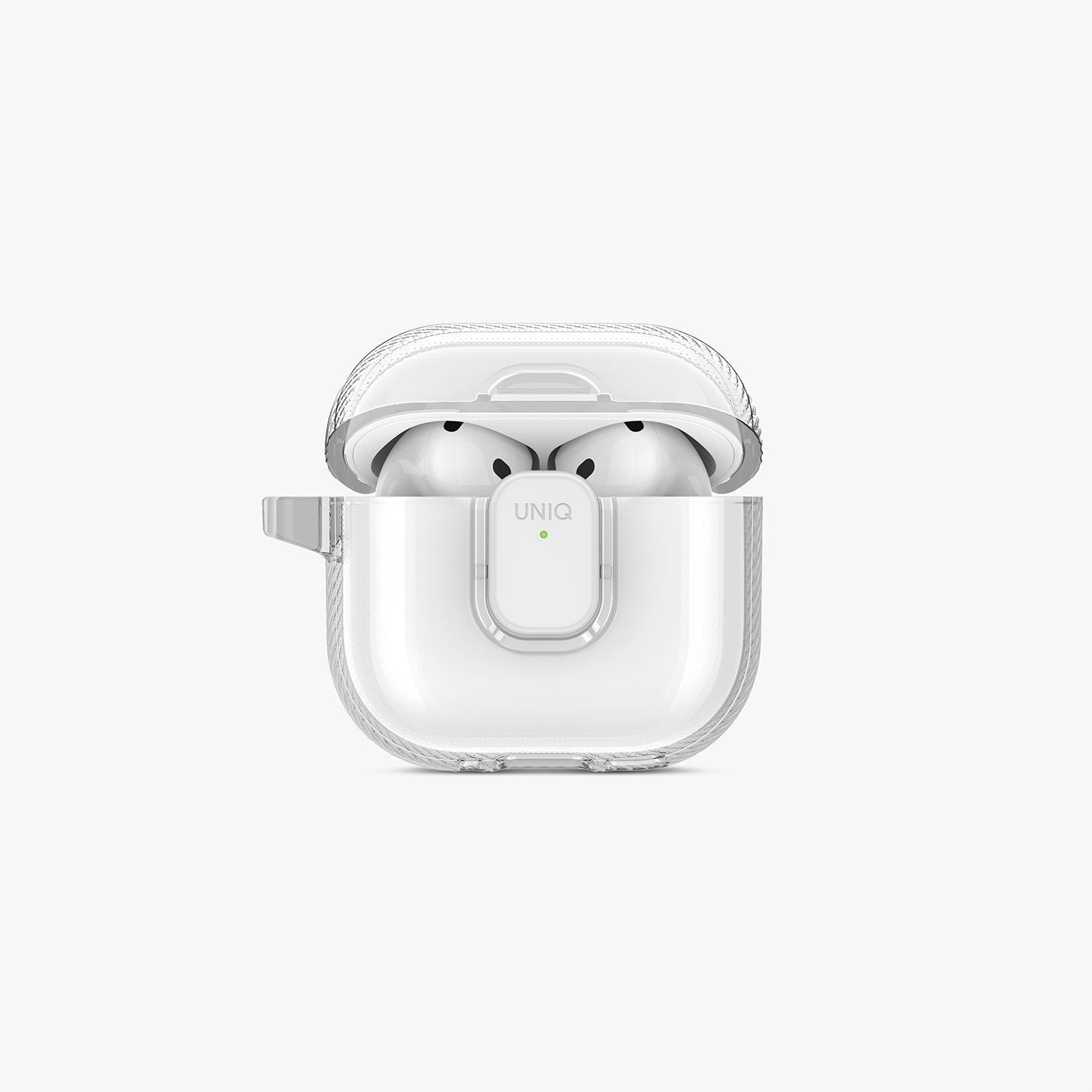 Glase Pro Ultra Şeffaf Mıknatıslı Kapamalı AirPods Kılıfı