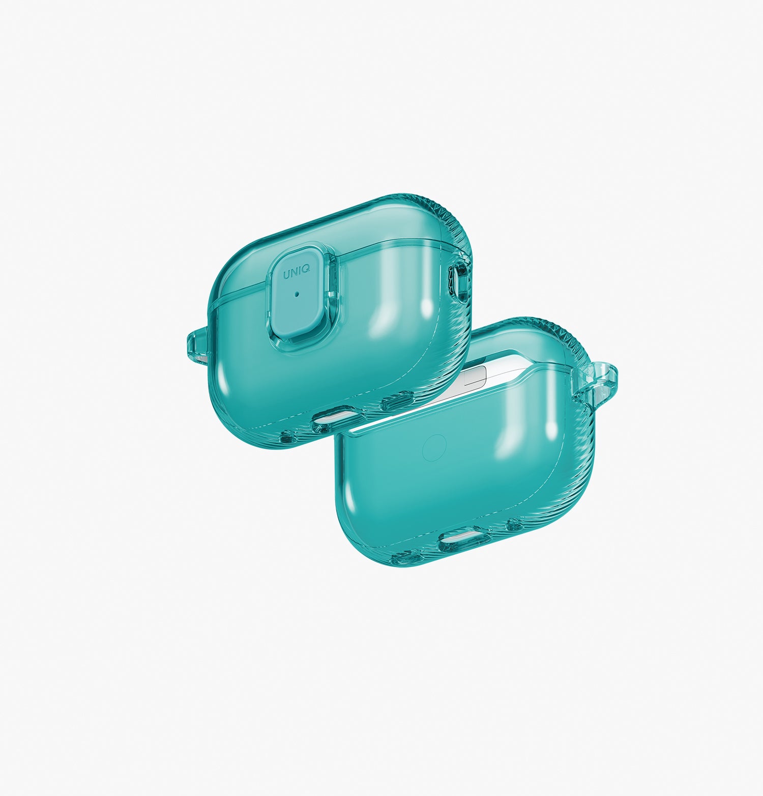 Glase Pro Ultra Şeffaf Mıknatıslı Kapamalı AirPods Kılıfı