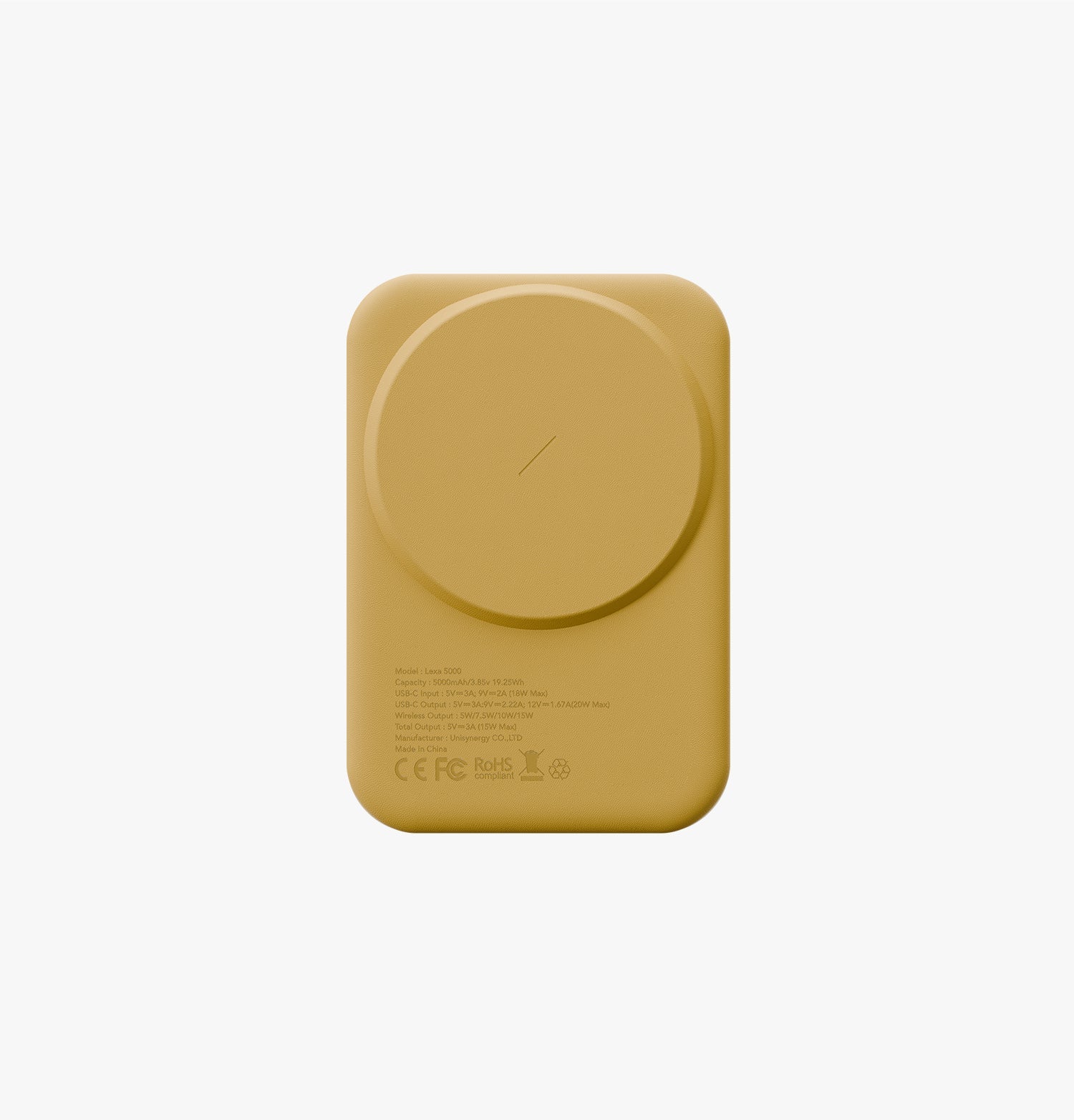 Lexa 5000 Premium Vegan Deri Manyetik Power Bank
