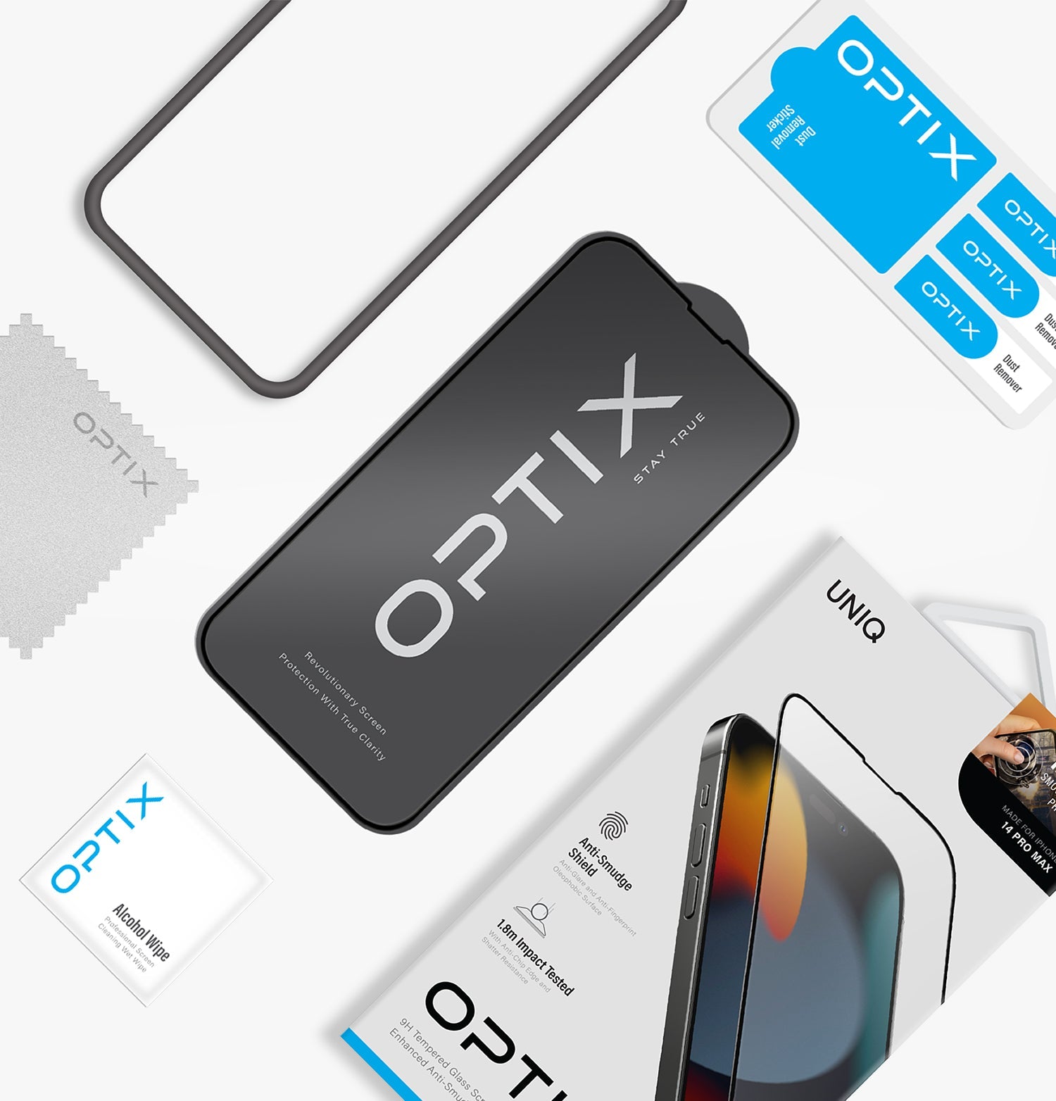 Optix Matte Pürüzsüz Mat Temperli Cam Ekran Koruyucu