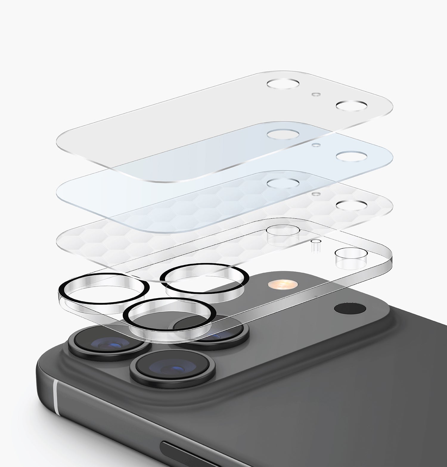 Optix ClearShield FrameGuard Tam Çerçeve Kamera Lens Koruyucu