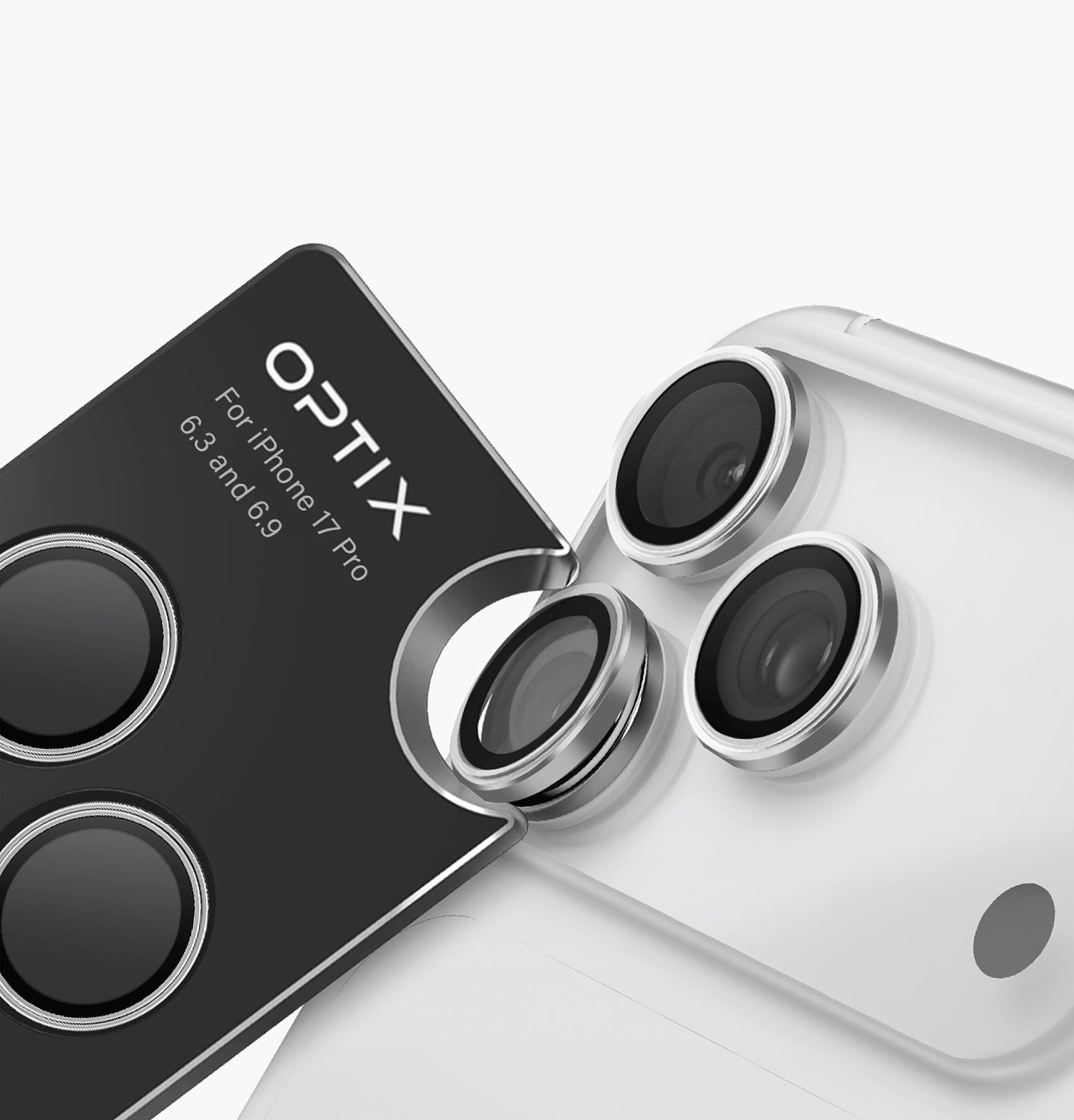 Optix Prime Paslanmaz Çelik Kamera Lens Koruyucu