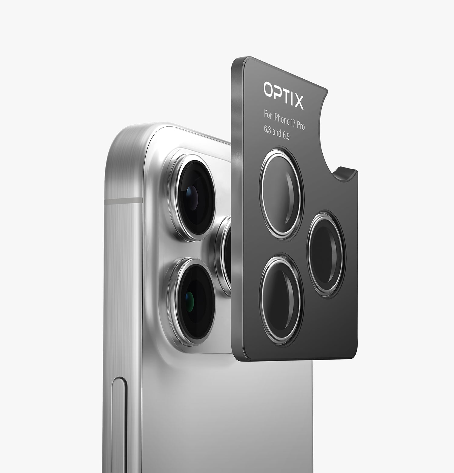 Optix Prime Paslanmaz Çelik Kamera Lens Koruyucu