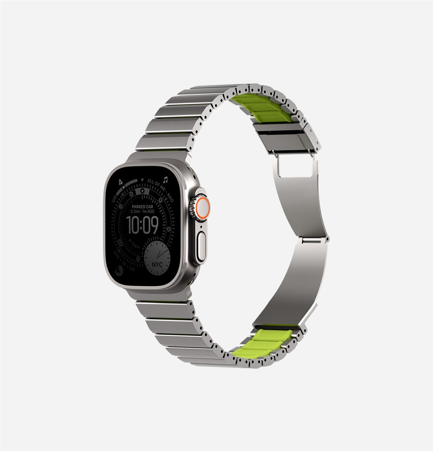 Strova Flex Hibrit Paslanmaz Çelik Apple Watch Kayışı