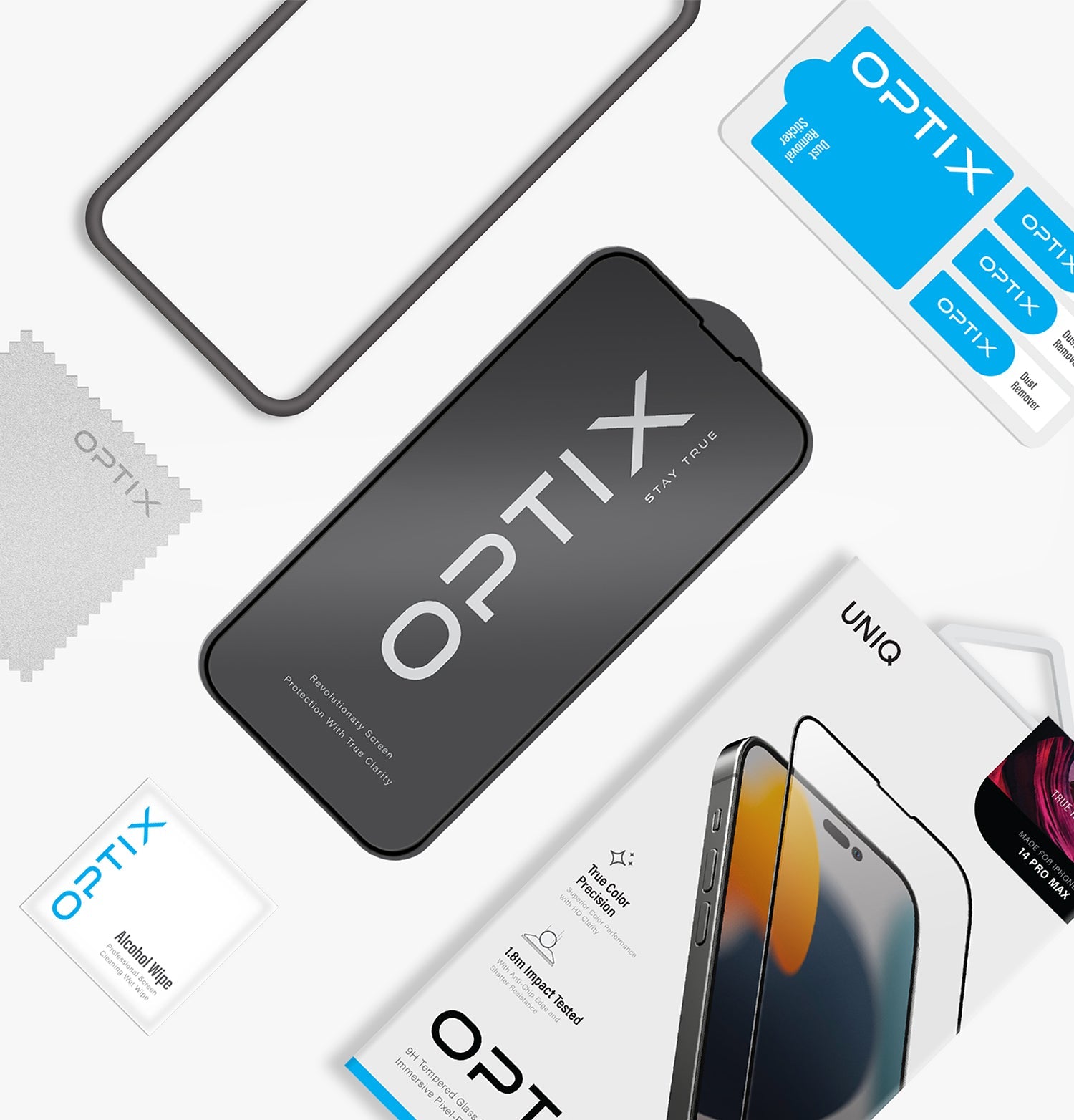 Optix Vivid Canlı Görüntü Temperli Cam Ekran Koruyucu