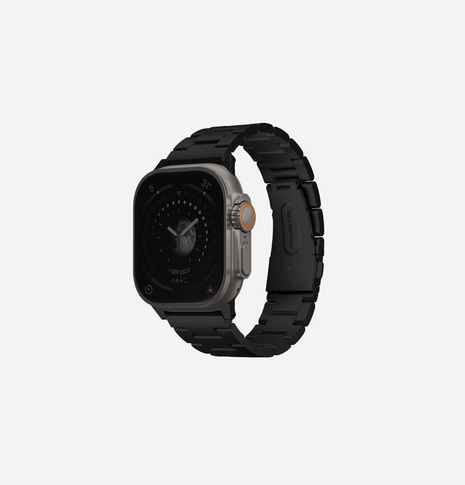 Osta Kendinden Ayarlanabilir Bağlantılı Paslanmaz Çelik Apple Watch Kordonu