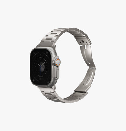 Osta Kendinden Ayarlanabilir Bağlantılı Paslanmaz Çelik Apple Watch Kordonu