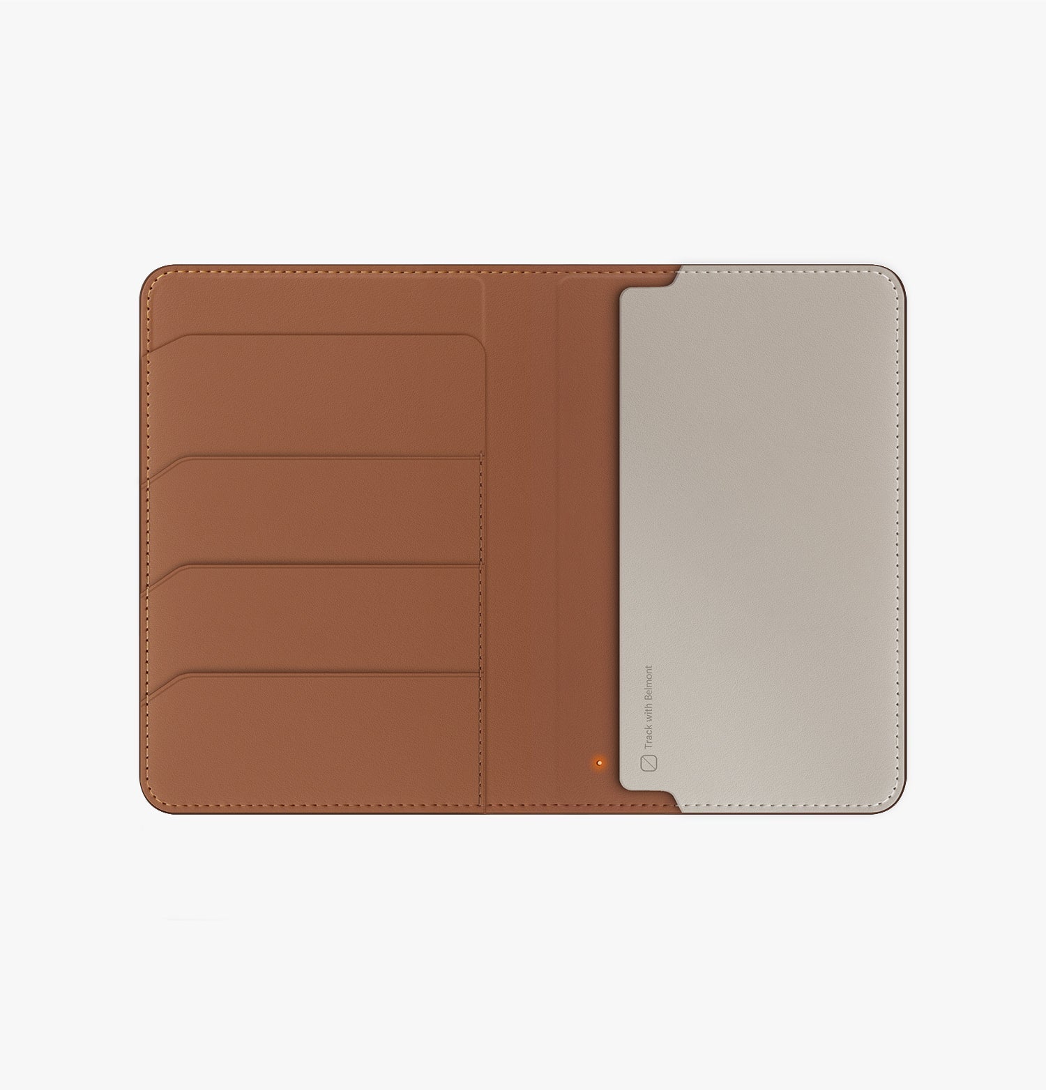 Belmont Apple Bul Özellikli Vegan Deri Passport Kılıfı