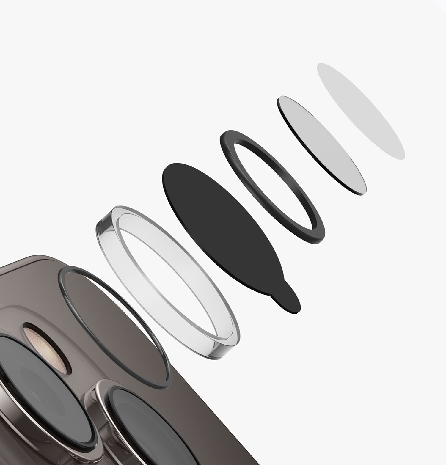 Optix Lens Protector Şeffaf Kamera Lens Koruyucu