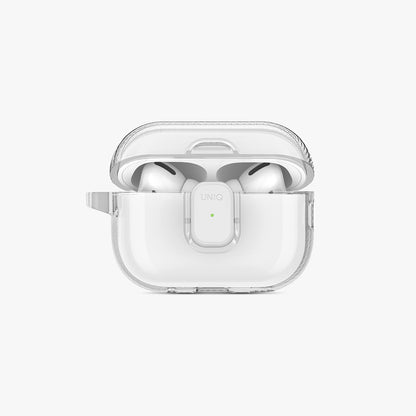 Glase Pro Ultra Şeffaf Mıknatıslı Kapamalı AirPods Kılıfı