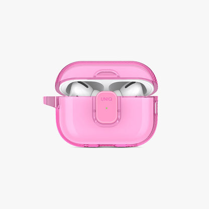 Glase Pro Ultra Şeffaf Mıknatıslı Kapamalı AirPods Kılıfı