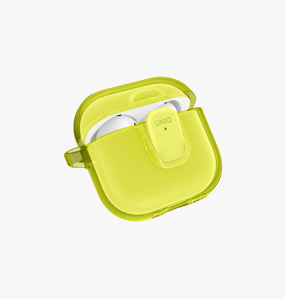 Glase Pro Ultra Şeffaf Mıknatıslı Kapamalı AirPods Kılıfı