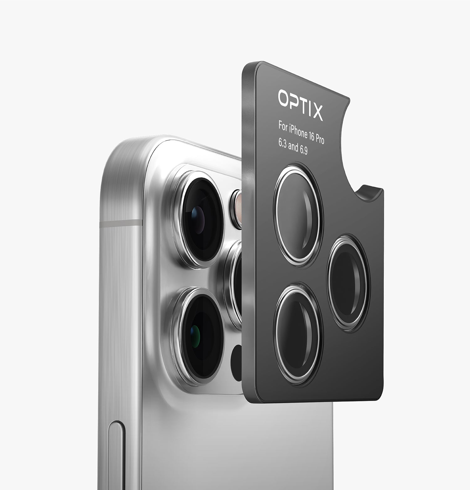 Optix Prime Paslanmaz Çelik Çerçeveli Safir Kamera Lensi