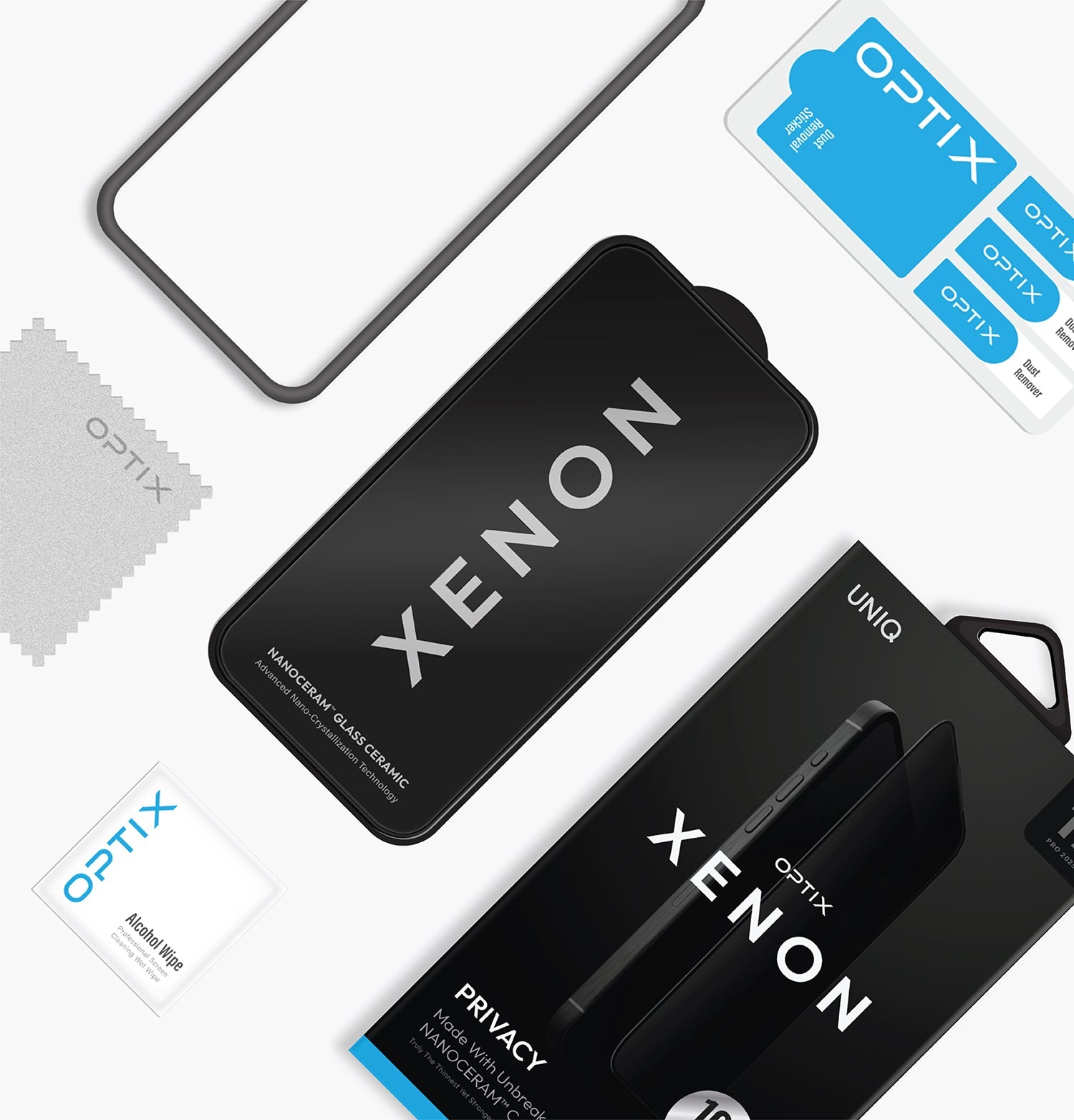 Optix Xenon™ Privacy Premium Ultra Dayanıklı 2-Yönlü Gizlilik Ekran Koruyucu