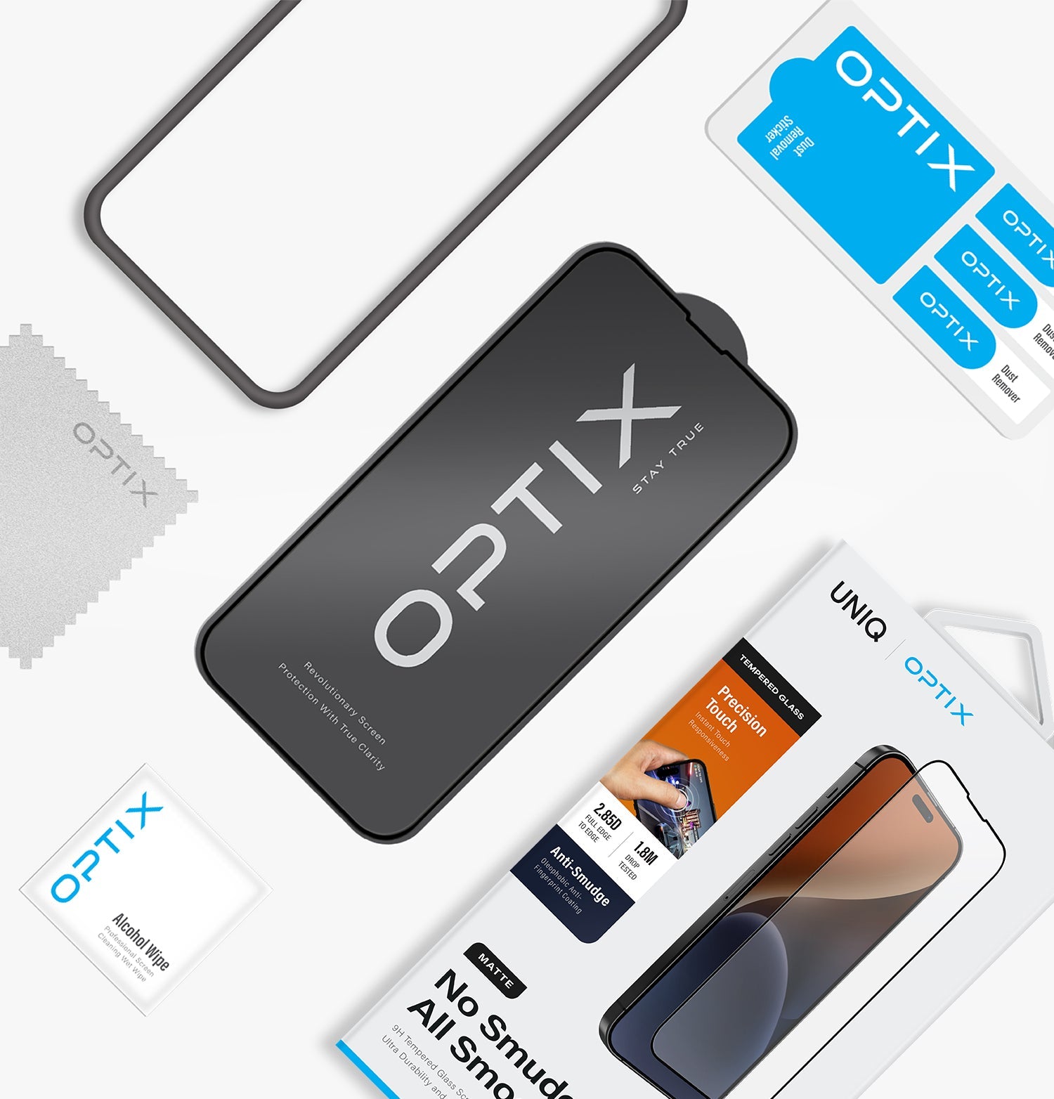 Optix Matte Pürüzsüz Mat Temperli Cam Ekran Koruyucu