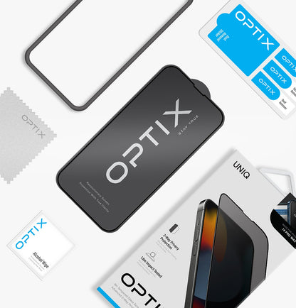 Optix Privacy 2 Yönlü Gizlilik Filtreli Temperli Cam Ekran Koruyucu
