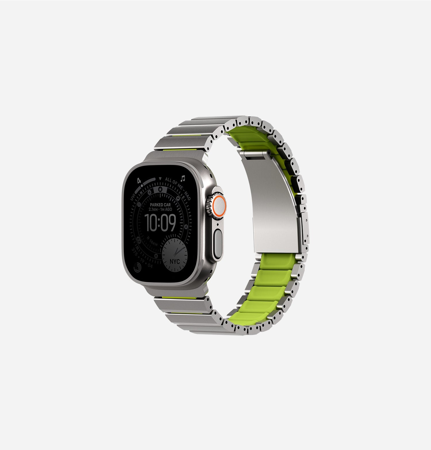 Strova Flex Hibrit Paslanmaz Çelik Apple Watch Kayışı
