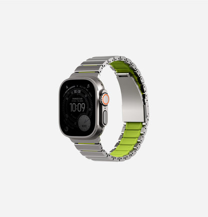 Strova Flex Hibrit Paslanmaz Çelik Apple Watch Kayışı