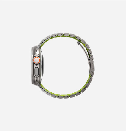 Strova Flex Hibrit Paslanmaz Çelik Apple Watch Kayışı
