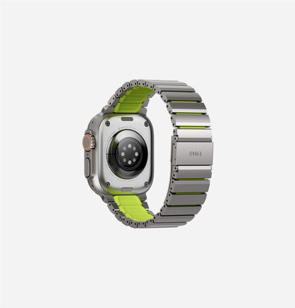 Strova Flex Hibrit Paslanmaz Çelik Apple Watch Kayışı