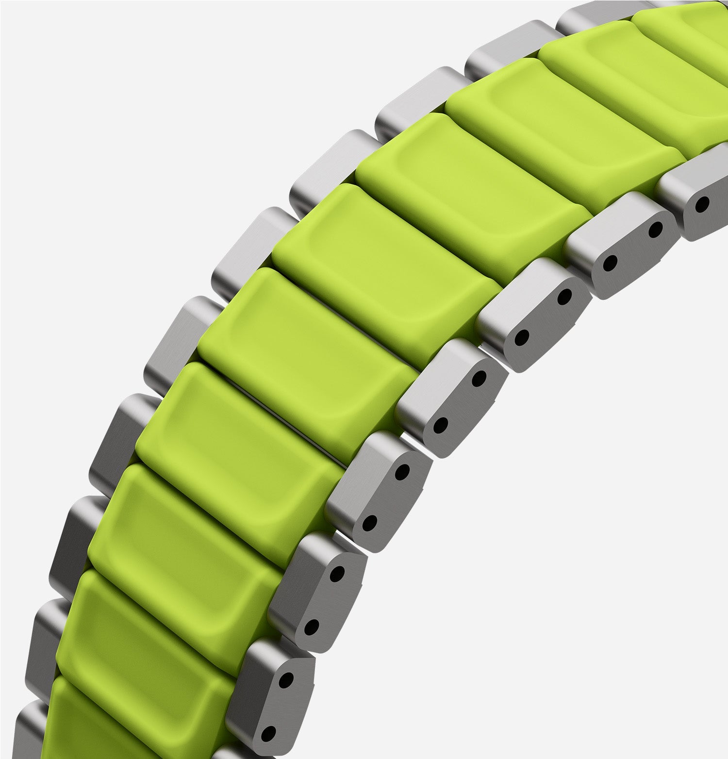Strova Flex Hibrit Paslanmaz Çelik Apple Watch Kayışı