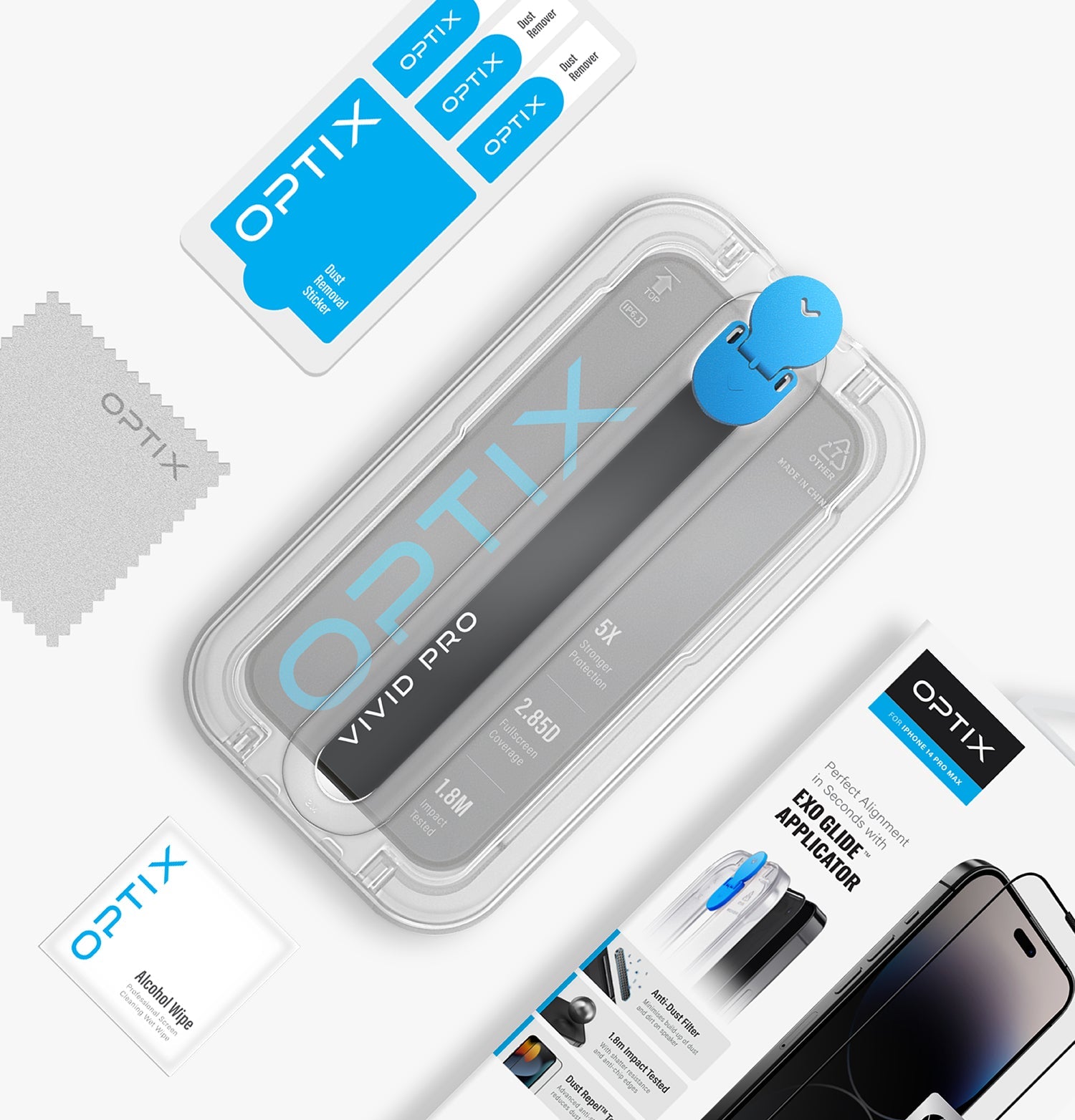 Optix Vivid  Canlı Görüntü Temperli Cam Ekran Koruyucu